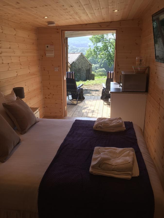 Romantic Getaway Luxury Wooden Cabin With Private Hot Tub And Bbq 阿伯里斯特威斯 外观 照片